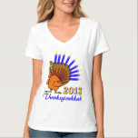 Thanksgivukkah 2013 Menurkey T-Shirt<br><div class="desc">Celebrate Thanksgivukkah 2013 with this classic menurkey t-shirt! Featuring a funny cartoon turkey with a menorah for a tail. A Hanukkah Thanksgiving will not occur for another 77, 000 years! So grab this great keepsake shirt for this once-in-a-lifetime-celebration. *Makes a great gift for Hanukkah AND Thanksgiving 2013 * Choose this...</div>