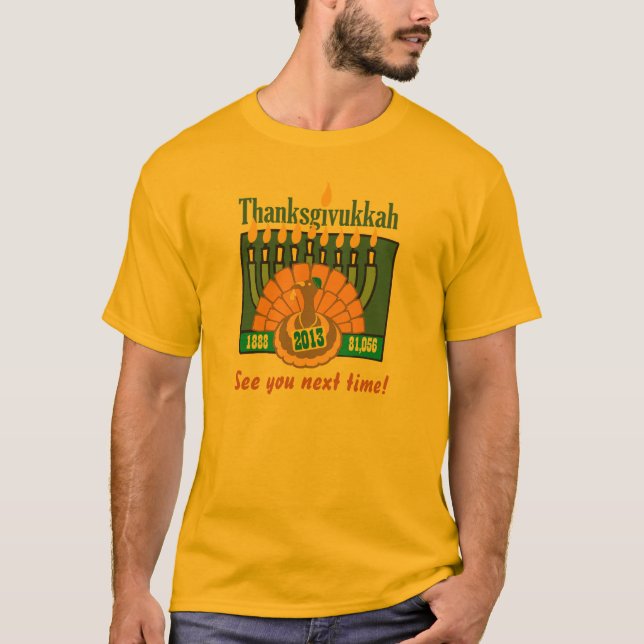 Thanksgivukkah long sleeve shirt (Front)