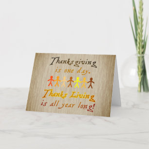 ThanksLiving Card - Customizable