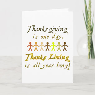 ThanksLiving Card - Vertical