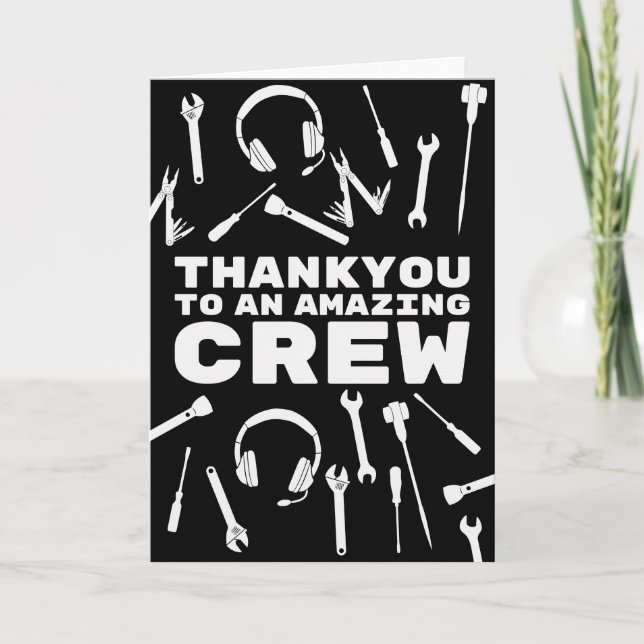 Thankyou Crew Thank You Card (Front)