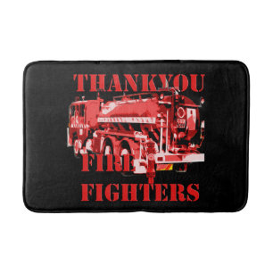 Thankyou Fire Fighters Fire Engine, Bath Mat
