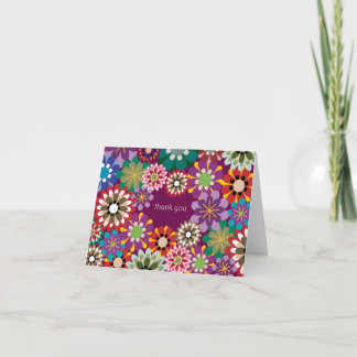 thankyou floral thank you card