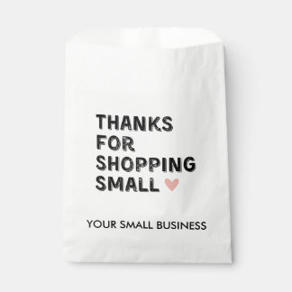 Thankyou for shopping small | Small Business Favour Bag
