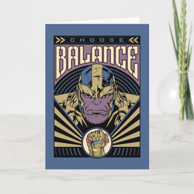Thanos - Choose Balance Card (Front)