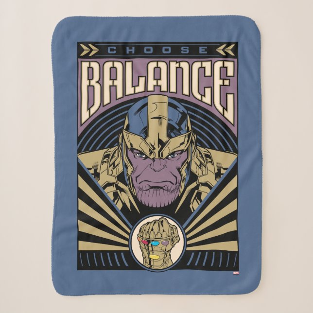Thanos - Choose Balance Sherpa Blanket (Front)