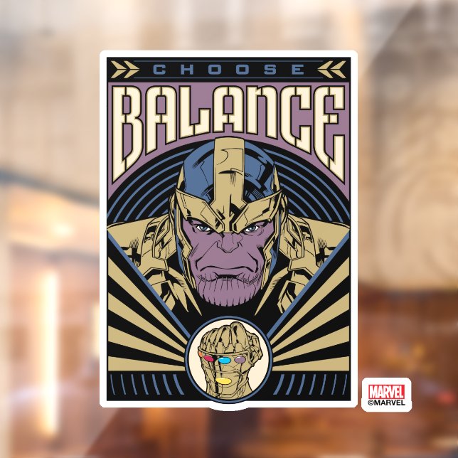 Thanos - Choose Balance Window Cling (Sheet 2)