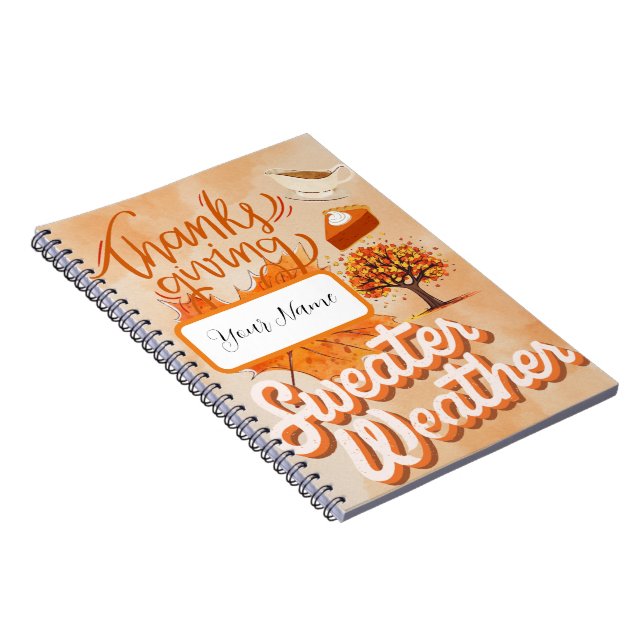 Thansgiving Notebook (Right Side)