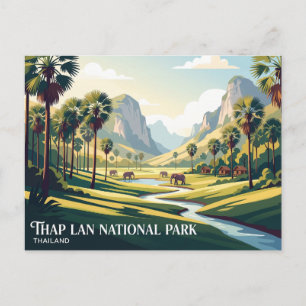 Thap Lan National Park Thailand Postcard
