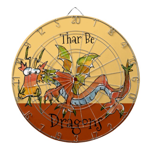 Thar Be Dragons Dartboard (Front)