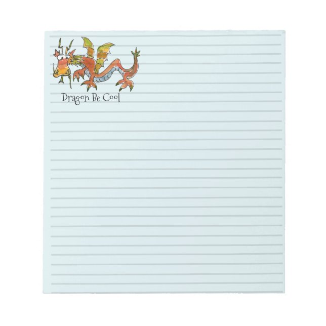 Thar Be Dragons Notepad (Front)