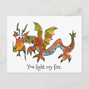 Thar Be Dragons Postcard