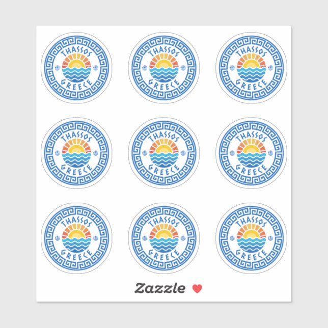 Thassos Island, Greece Multiple Pack Sticker (Sheet)
