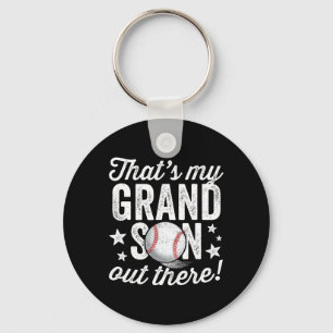 That39s My Grandson Out There Baseball Grandma Keychain