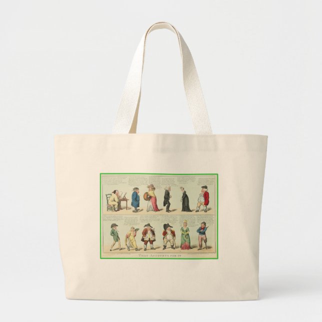 THAT ACCOUNTS FOR IT LARGE TOTE BAG (Front)