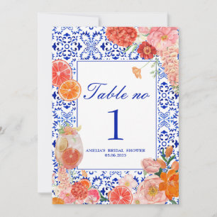 That amore bridal shower table number downloadable