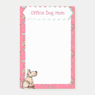 That Dog Life Pink Dog pattern Dog Mom Post-it Notes