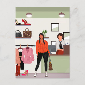 That Girl | Chic Colourful Everyday Design Postcard