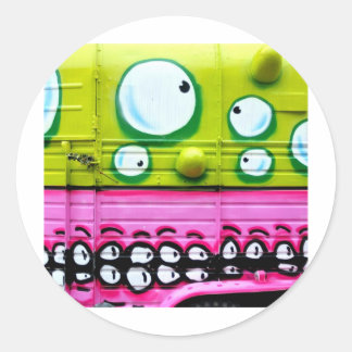 That hurts my eyes classic round sticker