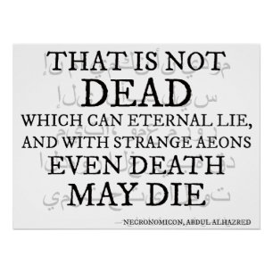 That Is Not Dead – The Necronomicon Verse Poster