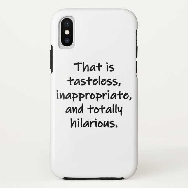 That is Tasteless Case-Mate iPhone Case (Back)