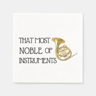 That Most Noble of Instruments - French Horn Napkin