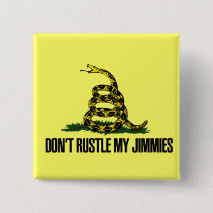 That Really Rustled My Jimmies 2 Inch Square Button