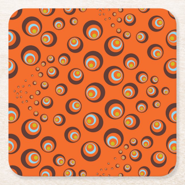 That Retro feel, share one. Square Paper Coaster (Front)