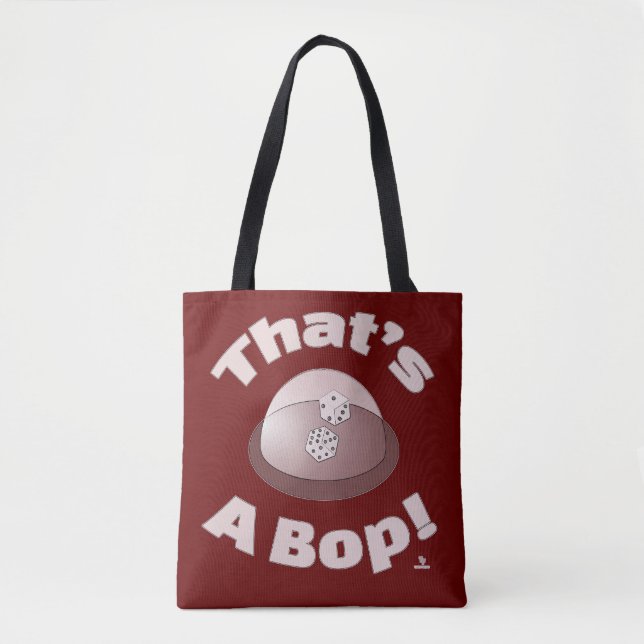 That’s A Bop Dice Game Nostalgia Fun Art Tote Bag (Front)