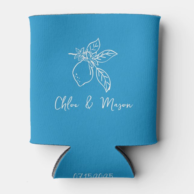 That’s Amore Hand Drawn Lemon Wedding Cooler (Front)