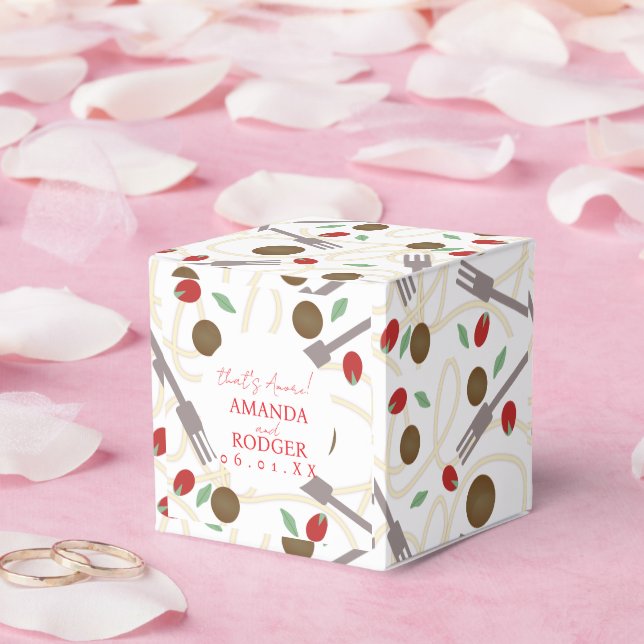 That’s Amore Italian Pasta Wedding Favor Box (Wedding)