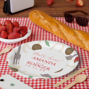 That’s Amore Italian Pasta Wedding Paper Plate