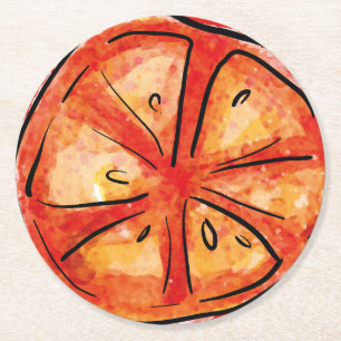 That’s Amore Italian Pizza Bridal Shower tomato Round Paper Coaster