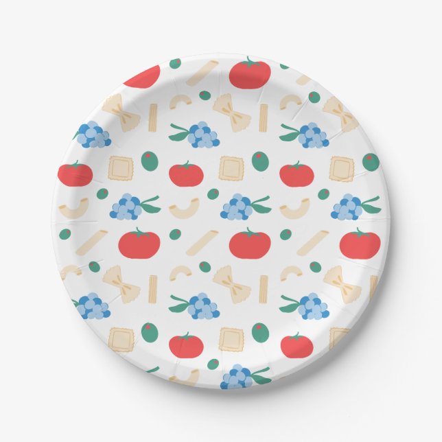 That’s Amore Pasta Party Bridal Shower  Paper Plate (Front)