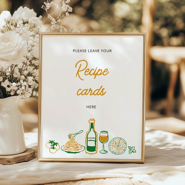 That’s Amore Rustic Italian Recipe Cards Poster (Creator Uploaded)