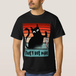 That’s not mine, Innocent Cat with knife Postcard T-Shirt