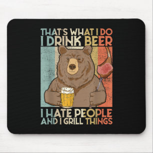 That´s What I Do I Drink Grill Things Funny Bbq Pi Mouse Pad