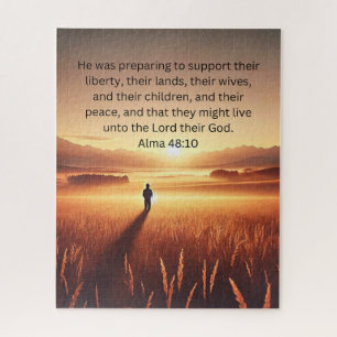 That They Might Live Unto God Inspirational Puzzle