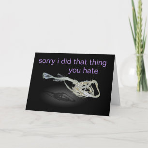 that thing you hate card