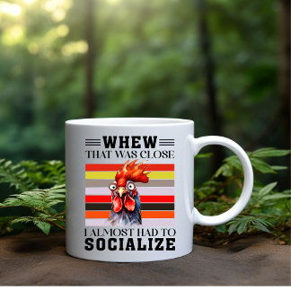 ‘That was close’ coffee mug