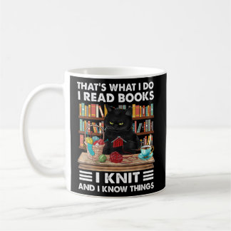 That What I-Do I Read Books I Knit Cat Knitting Coffee Mug