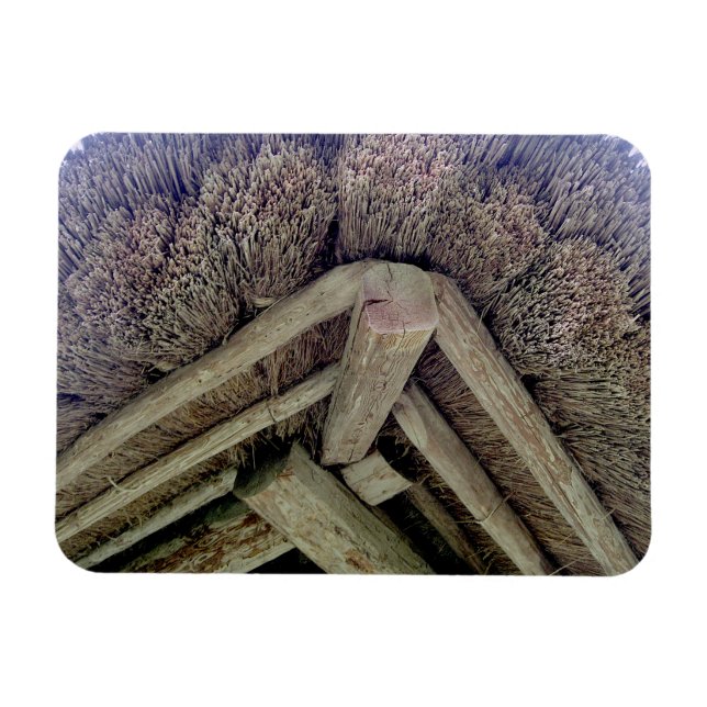 Thatch Roof, Rumsiskes Museum, LITHUANIA - Magnet (Horizontal)