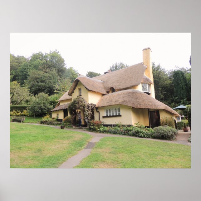 Thatched Cottage in Selworthy Poster (Front)