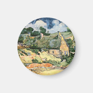 Thatched Cottages at Cordeville Vincent  van Gogh  Magnet