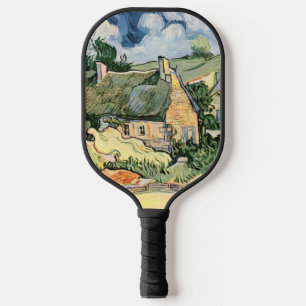 Thatched Cottages at Cordeville Vincent  van Gogh  Pickleball Paddle