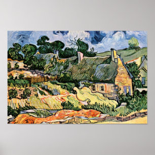 Thatched Cottages At Cordevilledeutsch: Poster