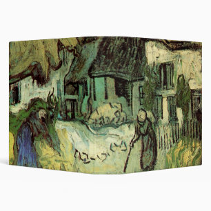 Thatched Cottages in Jorgus by Vincent van Gogh Binder