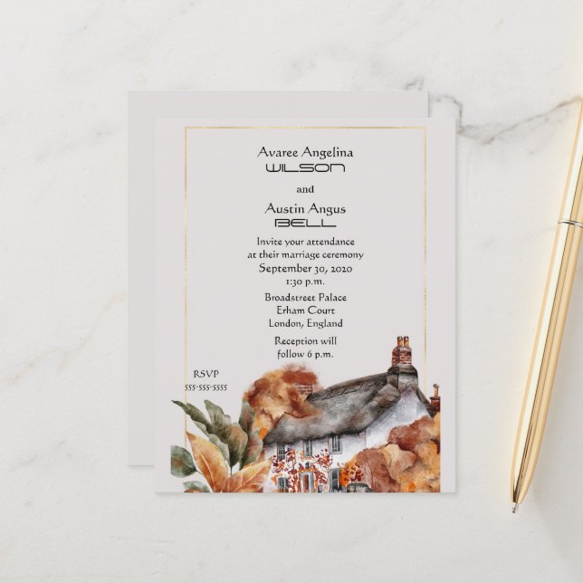  Thatched Roof  British Wedding (Front/Back In Situ)