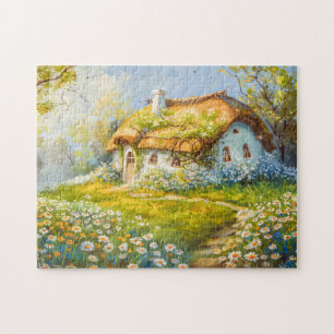 Thatched Roof Cottage by Daisy Meadow Jigsaw Puzzle
