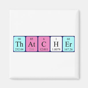 Thatcher periodic table name magnet